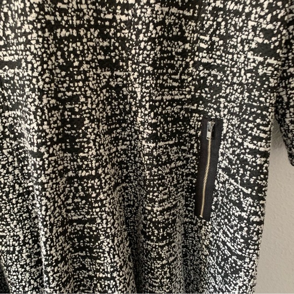 Lane Bryant Black White 3/4 Sleeve Dress - Picture 3 of 11